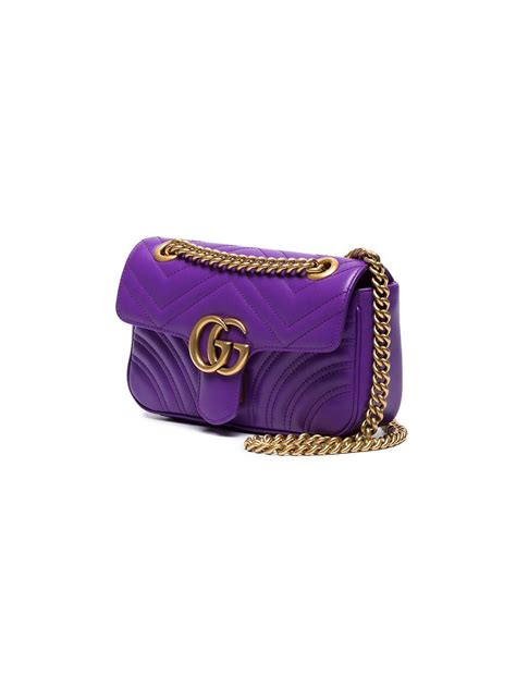 gucci marmont bag purple|Gucci Marmont mini street style.